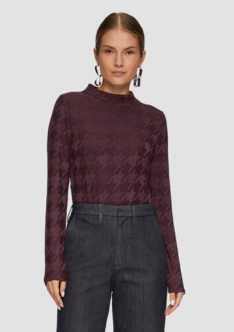 s.Oliver BLACK LABEL Shirt in Lila: Vorderseite