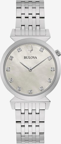 Bulova Analoguhr in Silber: predná strana