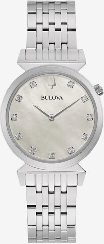 Bulova Analog Watch in Silver: front