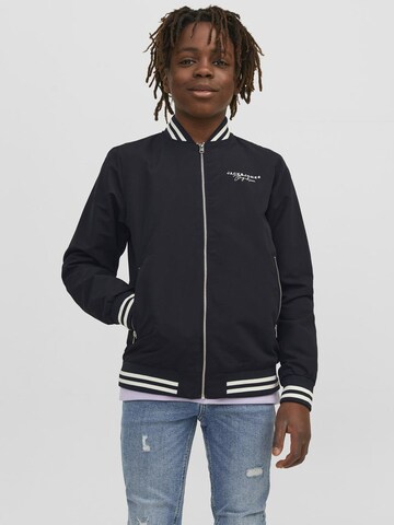 Jack & Jones Junior Tussenjas 'SPLASH' in Blauw: voorkant