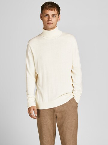 JACK & JONES - Pullover 'Emil' em branco: frente