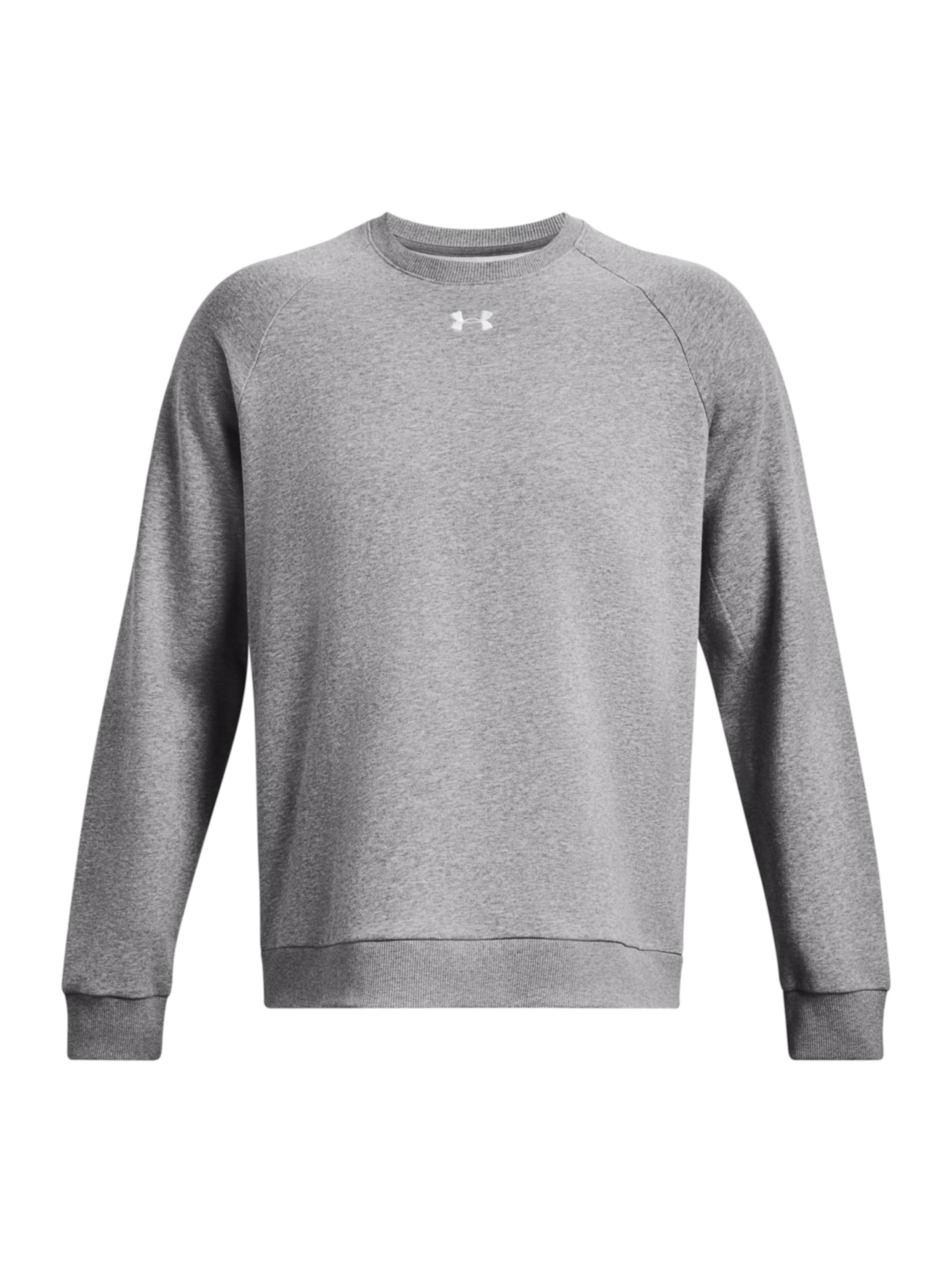 UNDER ARMOUR Αθλητική μπλούζα φούτερ σε γκρι: μπροστά