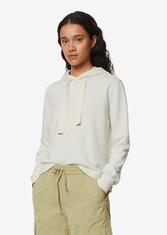 Sweat-shirt Marc O'Polo en blanc : devant