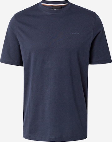 T-Shirt bugatti en bleu : devant