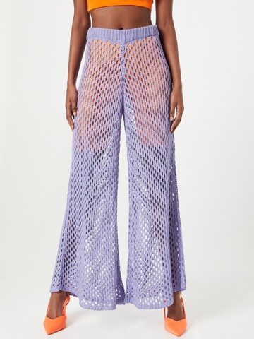 The Ragged Priest Wide Leg Hose 'LIVEWIRE' in Lila: predná strana