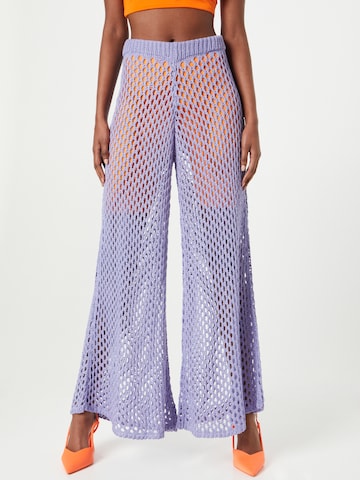 The Ragged Priest Wide Leg Hose 'LIVEWIRE' in Lila: predná strana