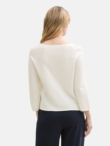 TOM TAILOR Sweater in White
