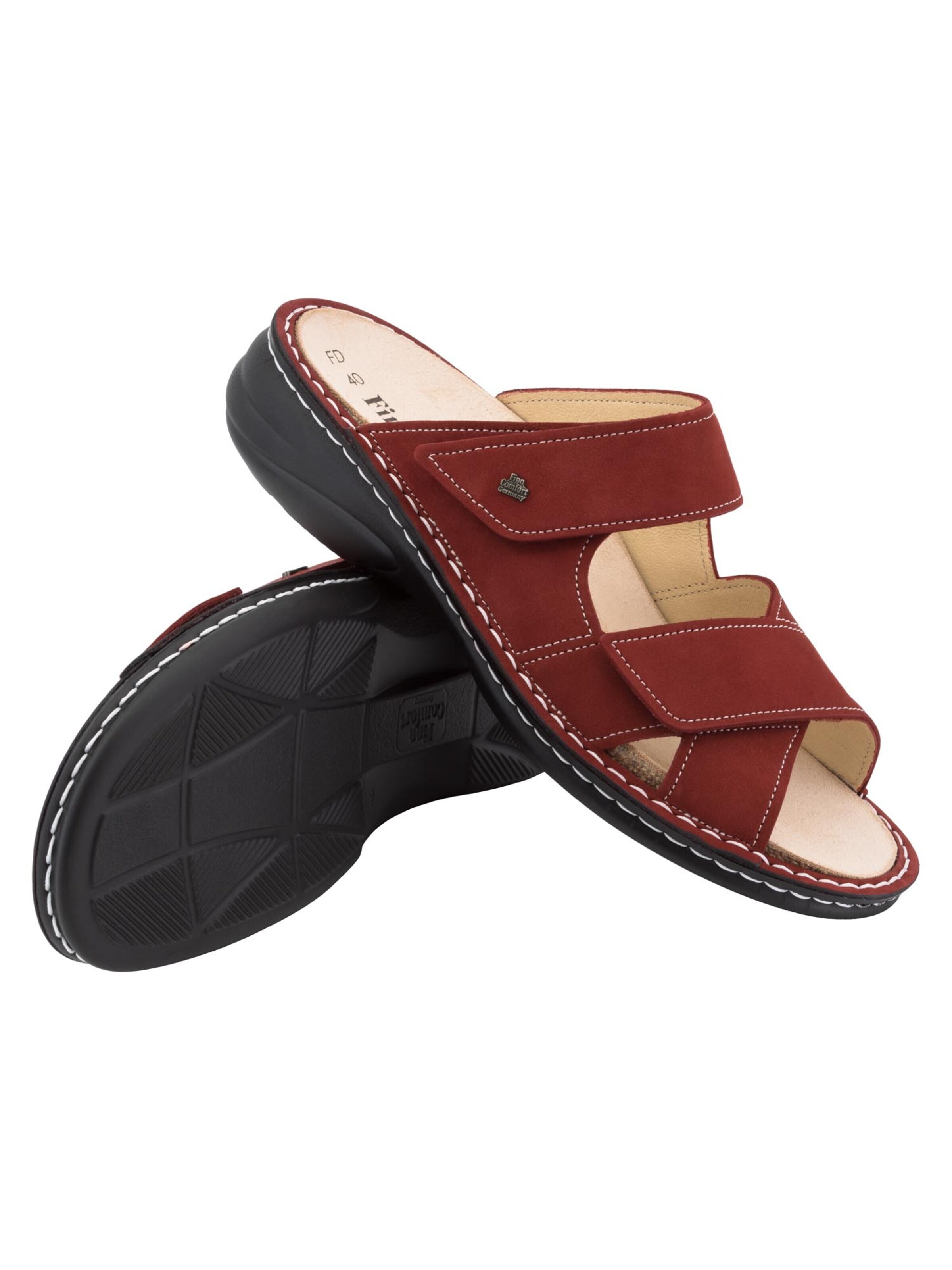 Finn Comfort Muiltjes 'Melrose' in Rood