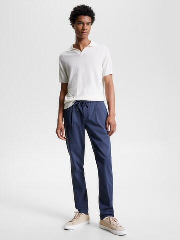 TOMMY HILFIGER Tapered Pants 'Hampton' in Blue
