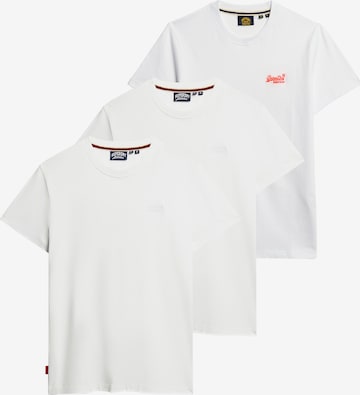 Superdry Shirt 'Essential' in Wit: voorkant