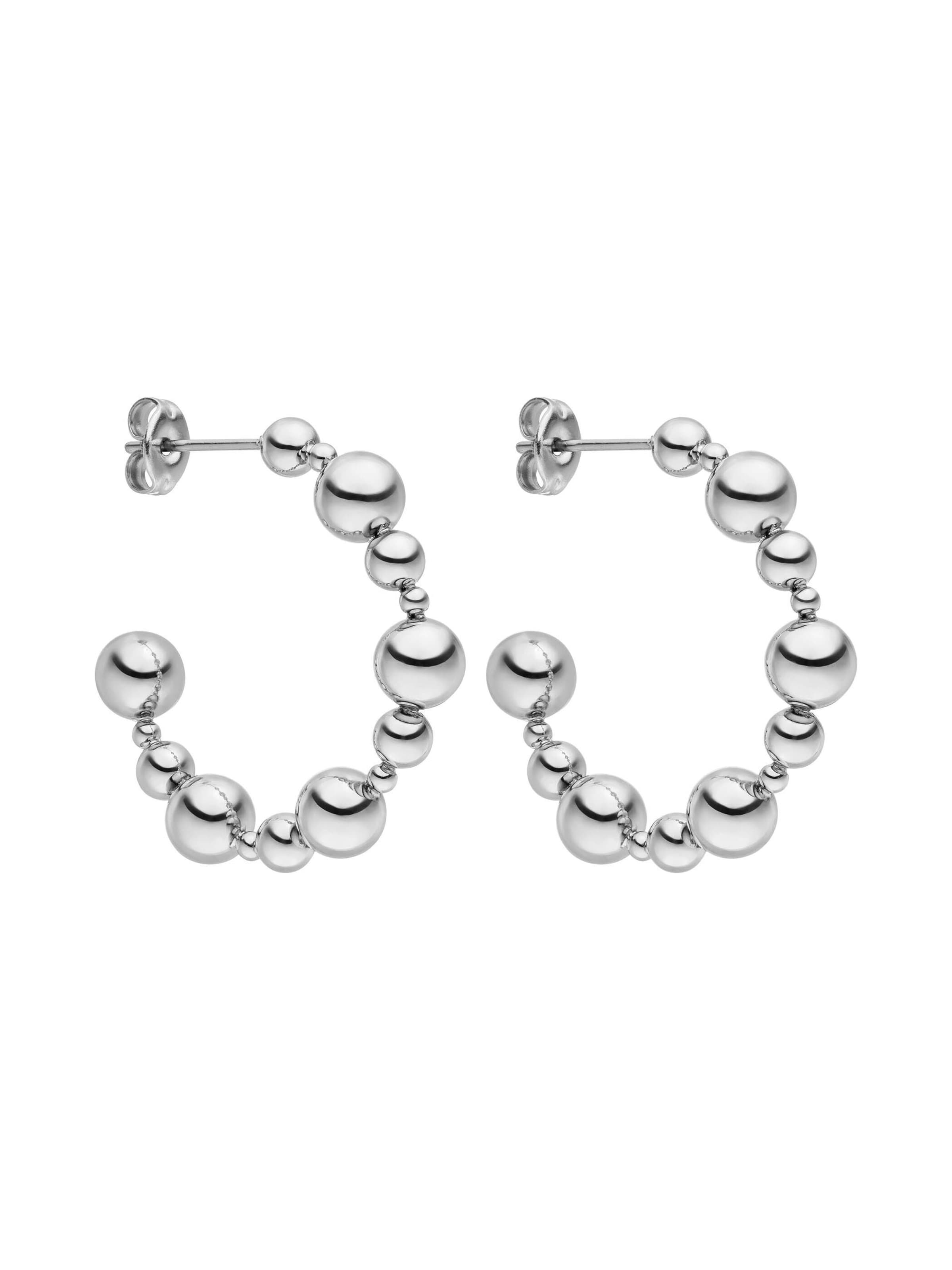 PURELEI - Pendientes 'Terra' en plata: frente