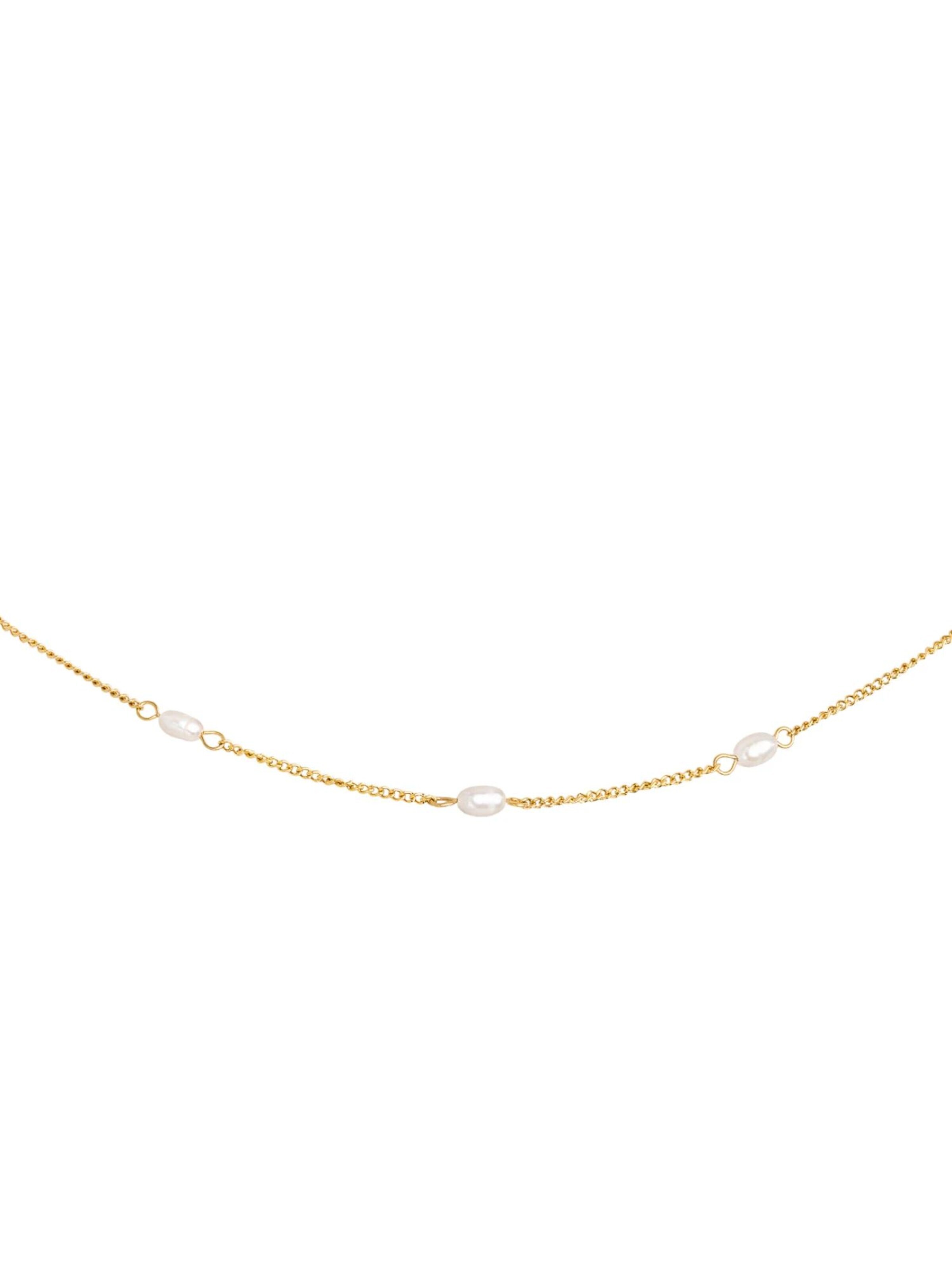 Luamaya Necklace 'Pearl after Pearl Choker' in Gold: front