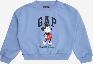 Bluză de molton de la GAP pe albastru: față