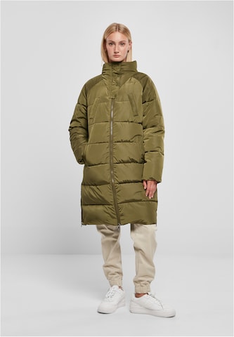 Urban Classics Χειμερινό παλτό σε πράσινο