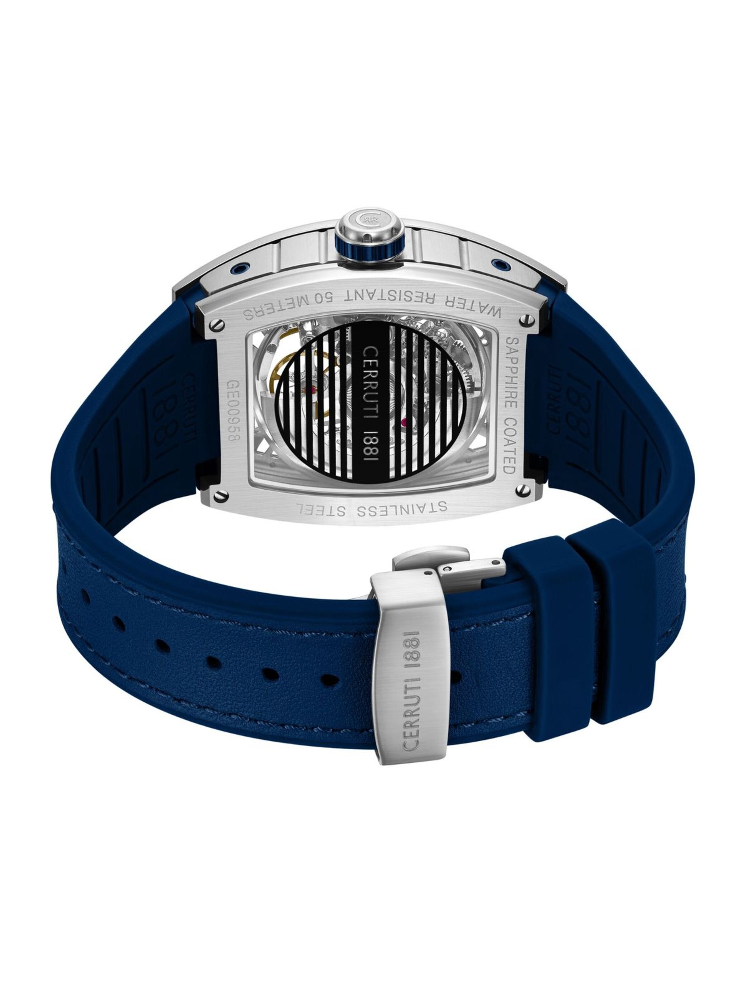 Montre à affichage analogique 'Calliano' CERRUTI 1881 en bleu