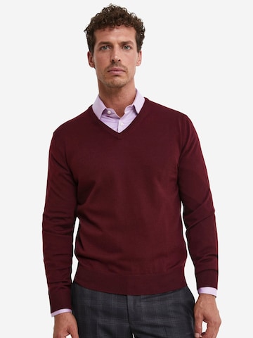 Pull-over Il Lanificio en rouge : devant