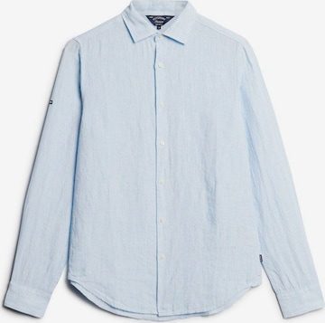 Superdry Regular fit Button Up Shirt in Blue: front