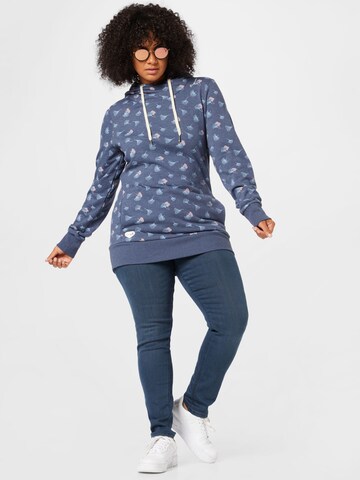 Ragwear Plus Sweatshirt 'GRIPY' i blå