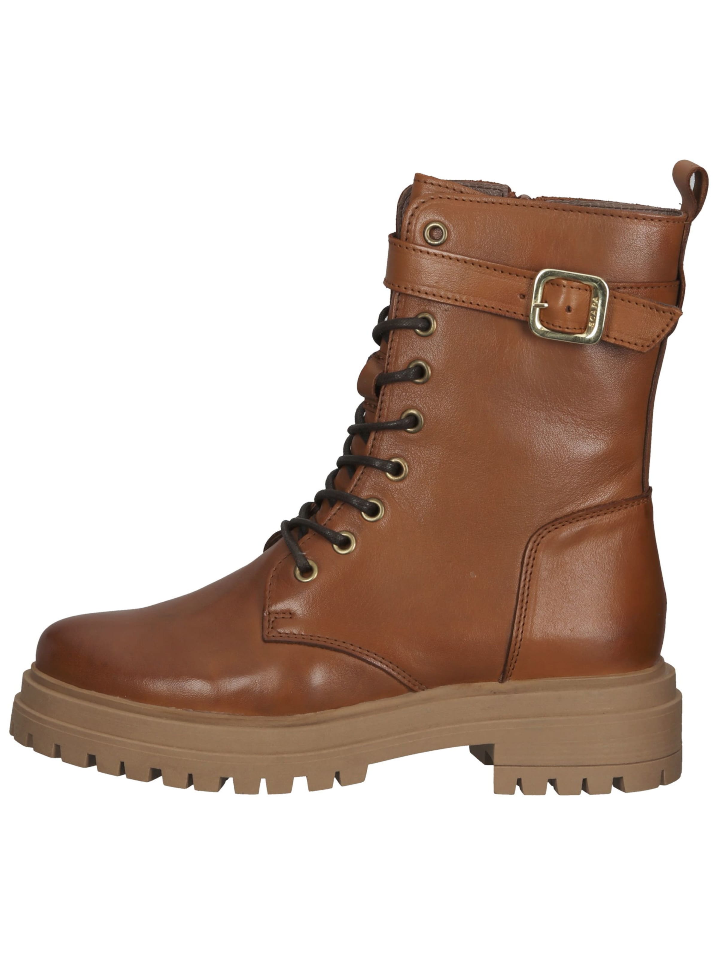 SCAPA Lace-up bootie in Brown