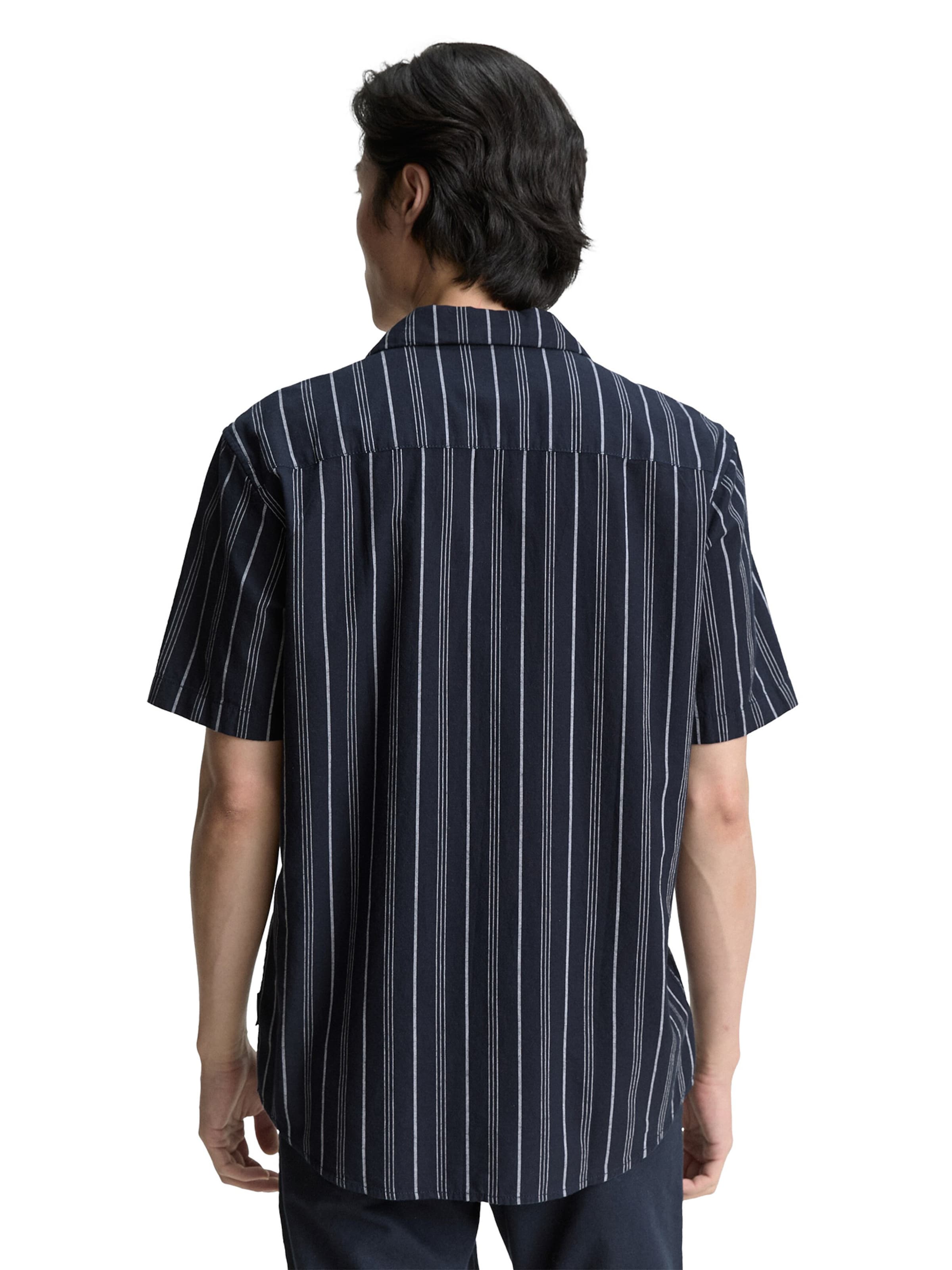 TOM TAILOR Средняя посадка Рубашка в Синий