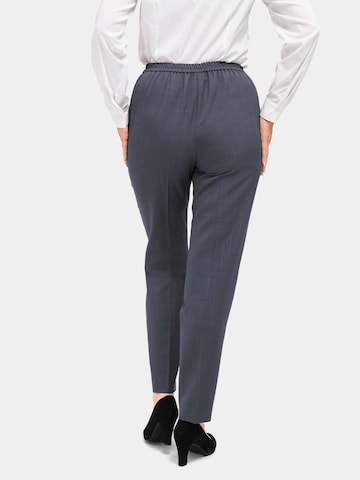 Goldner Regular Pleated Pants 'Martha' in Grey