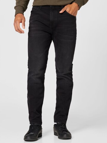 Lee Regular Jeans 'AUSTIN' in Zwart: voorkant