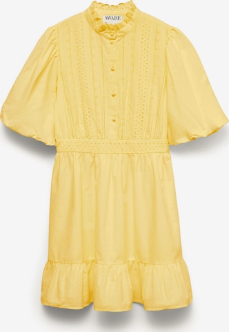 VERO MODA - Vestido camisero 'VMClover' en amarillo: frente