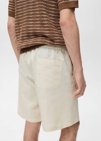 MANGO MAN Regular Pants 'Cabrera' in White