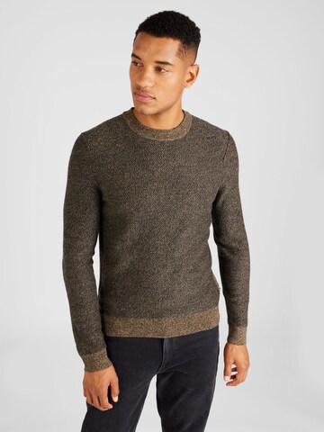 BOSS Black Sweater 'Marameo' in Beige: front
