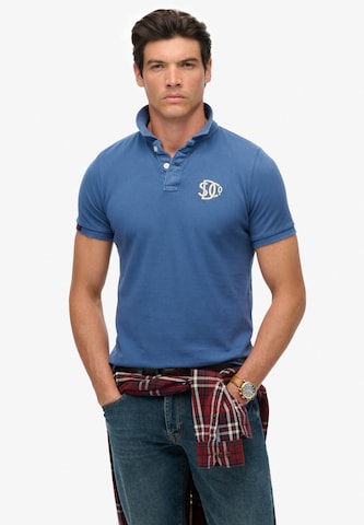 T-Shirt Superdry en bleu : devant