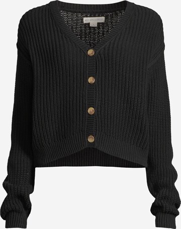 AÉROPOSTALE Knit cardigan in Black: front
