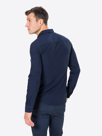 BLEND - Regular Fit Camisa 'NAIL' em azul