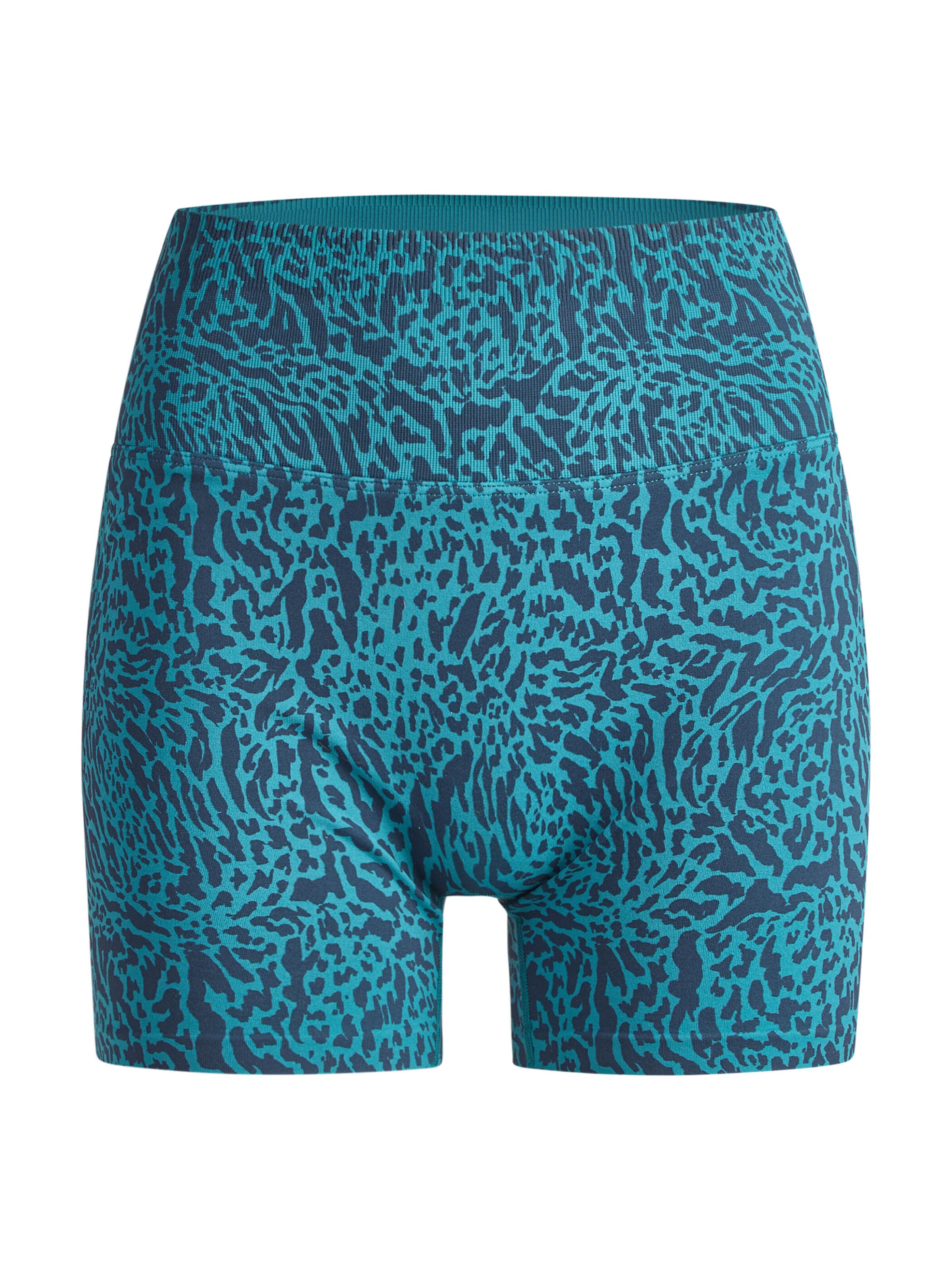 Fabletics Shorts 'SEAMLESS SCRUNCH SHORT 4"` in Grün: Vorderseite