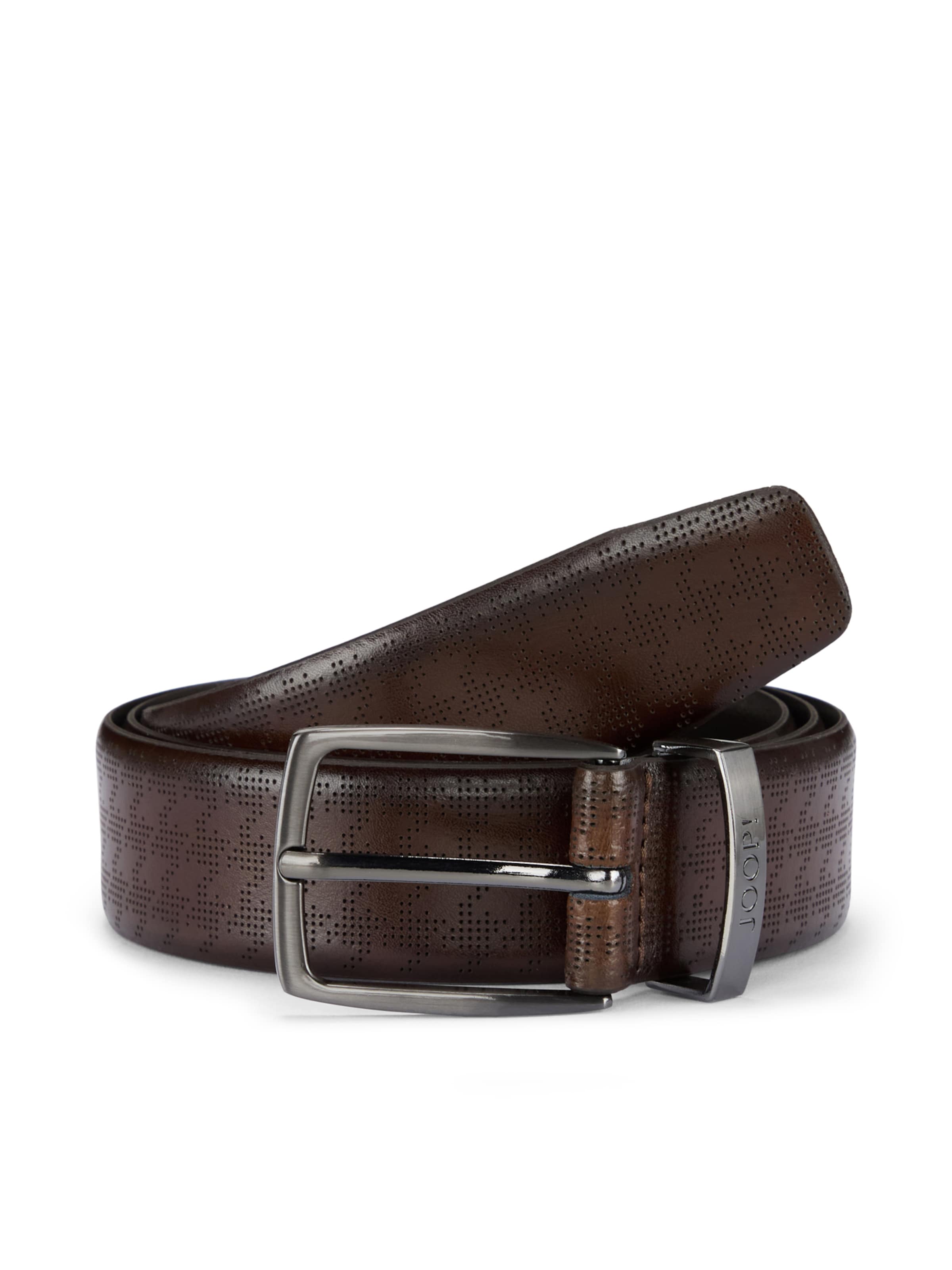 JOOP! Ceinture en brun foncé / gris, Vue avec produit
