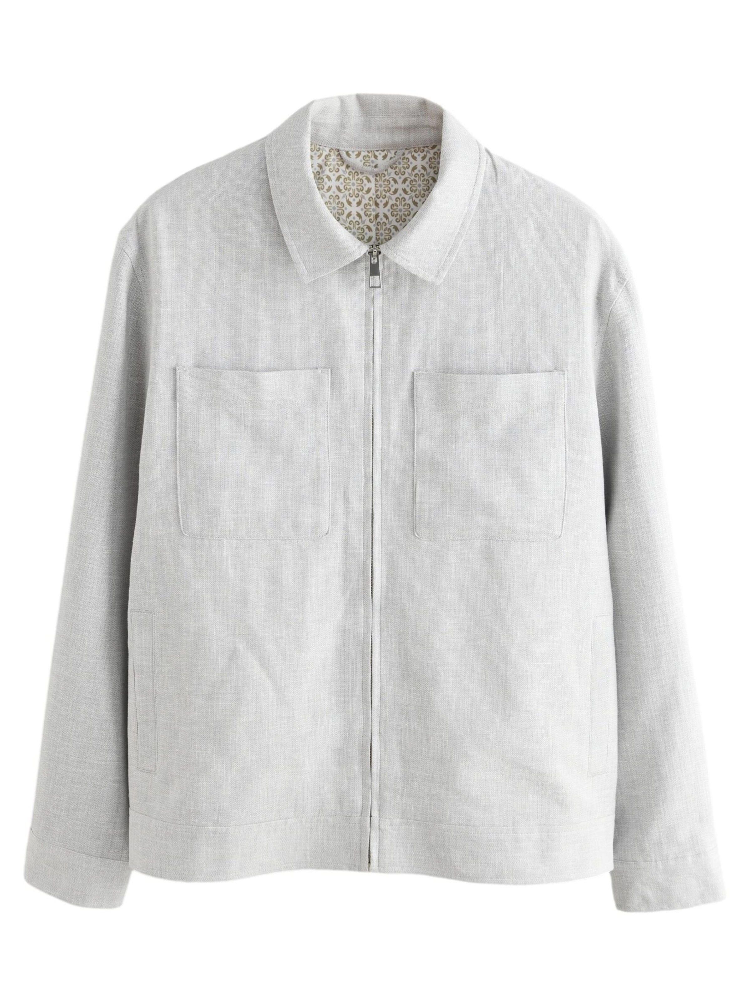 Next Jacke in Grau: Vorderseite