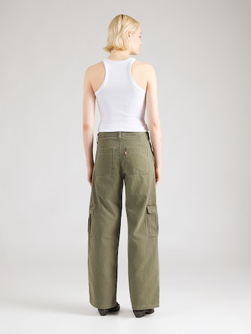 LEVI'S ® Ohlapna forma Kargo hlače 'SUPERLOW LOOSE' | zelena barva