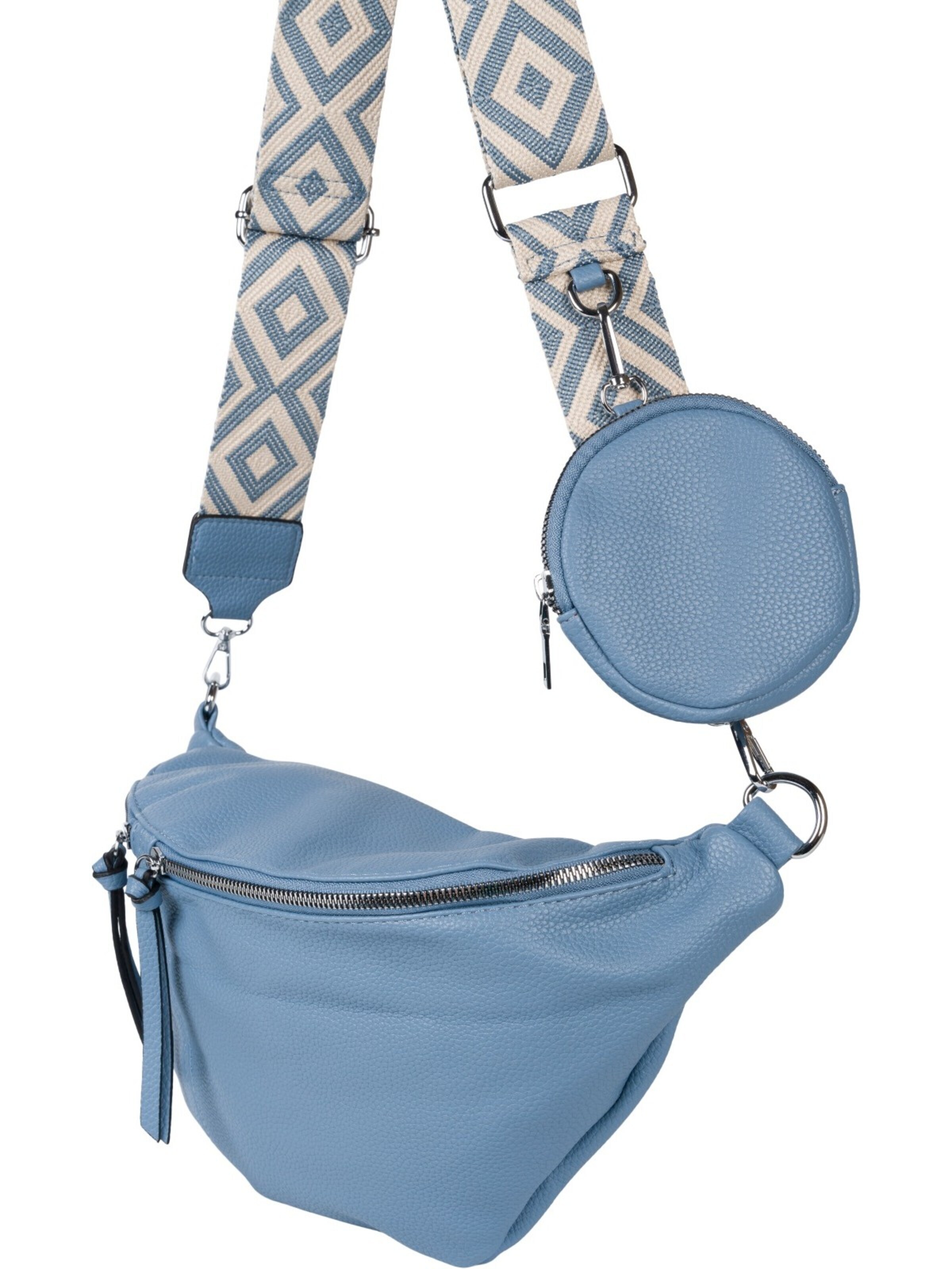 styleBREAKER Umhängetasche 'Halbmond Crossbody Bag Set 3-Teilig'‌‌‌‌‌‌‌‌‌‌ in Blau