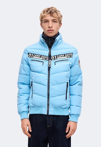CAMP DAVID Winter Jacket in Blue: front
