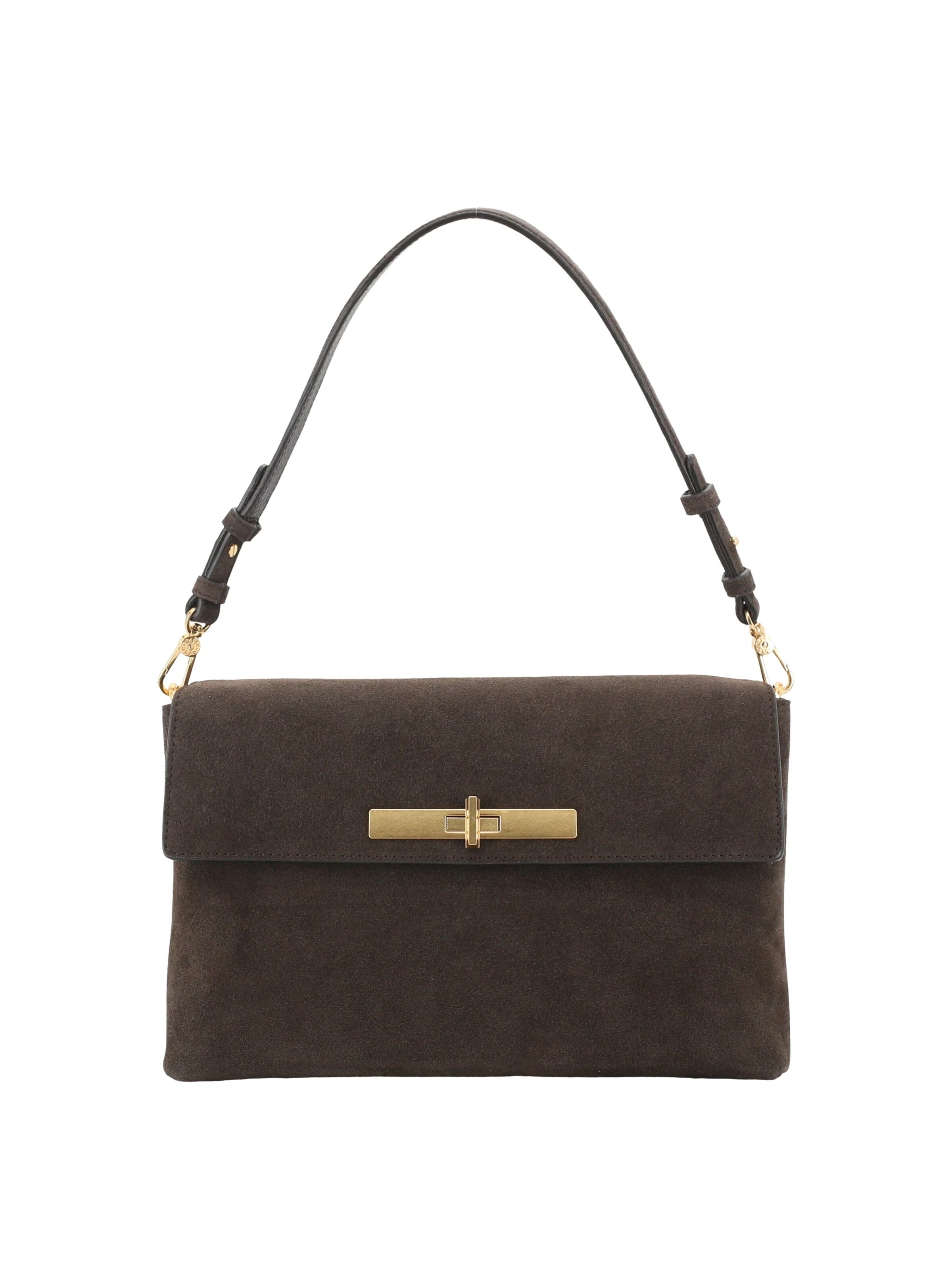 ABRO Schultertasche 'TWIST'‌‌‌‌‌ in Braun: Vorderseite