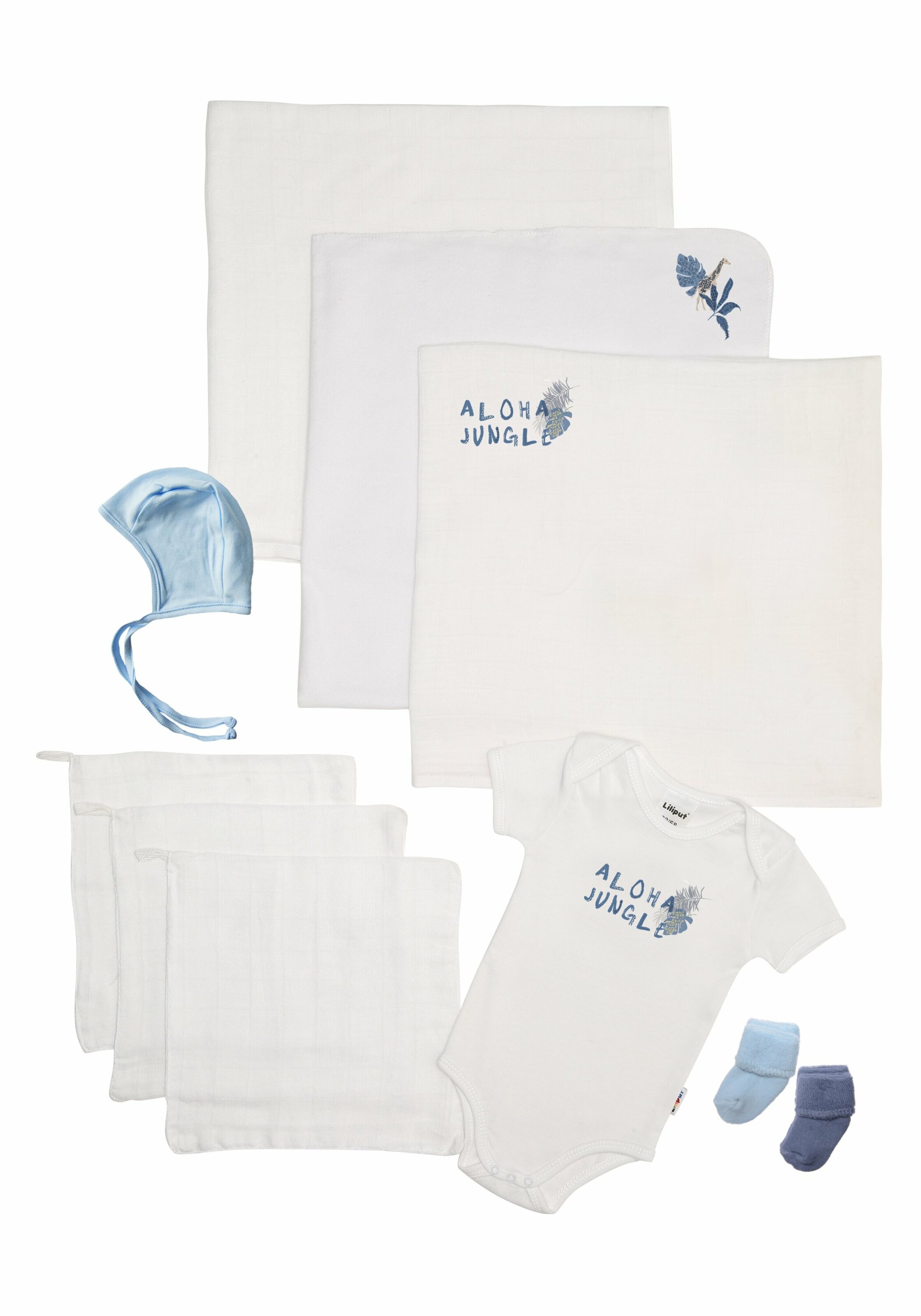 LILIPUT Underwear Set 'Aloha Jungle' in White: front