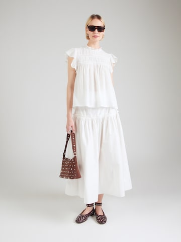 Chemisier 'ONLKATTI' ONLY en blanc