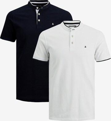 JACK & JONES Shirt 'Paulos Mao' in Blue: front