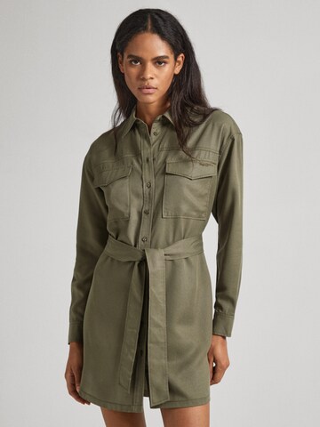 Pepe Jeans Shirt Dress 'BEATE' in Green: front