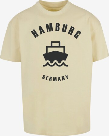 Merchcode Shirt 'Hamburg' in Geel: voorkant
