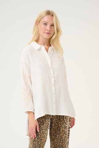 CULTURE Bluse i hvid: forside