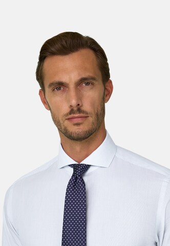Coupe regular Chemise business Boggi Milano en bleu : devant