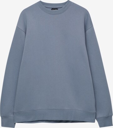 Pull&Bear Sweatshirt in Blauw: voorkant