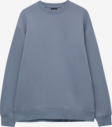 Sweat-shirt Pull&Bear en bleu : devant