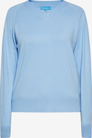 SANIKA Sweater in Blue: front