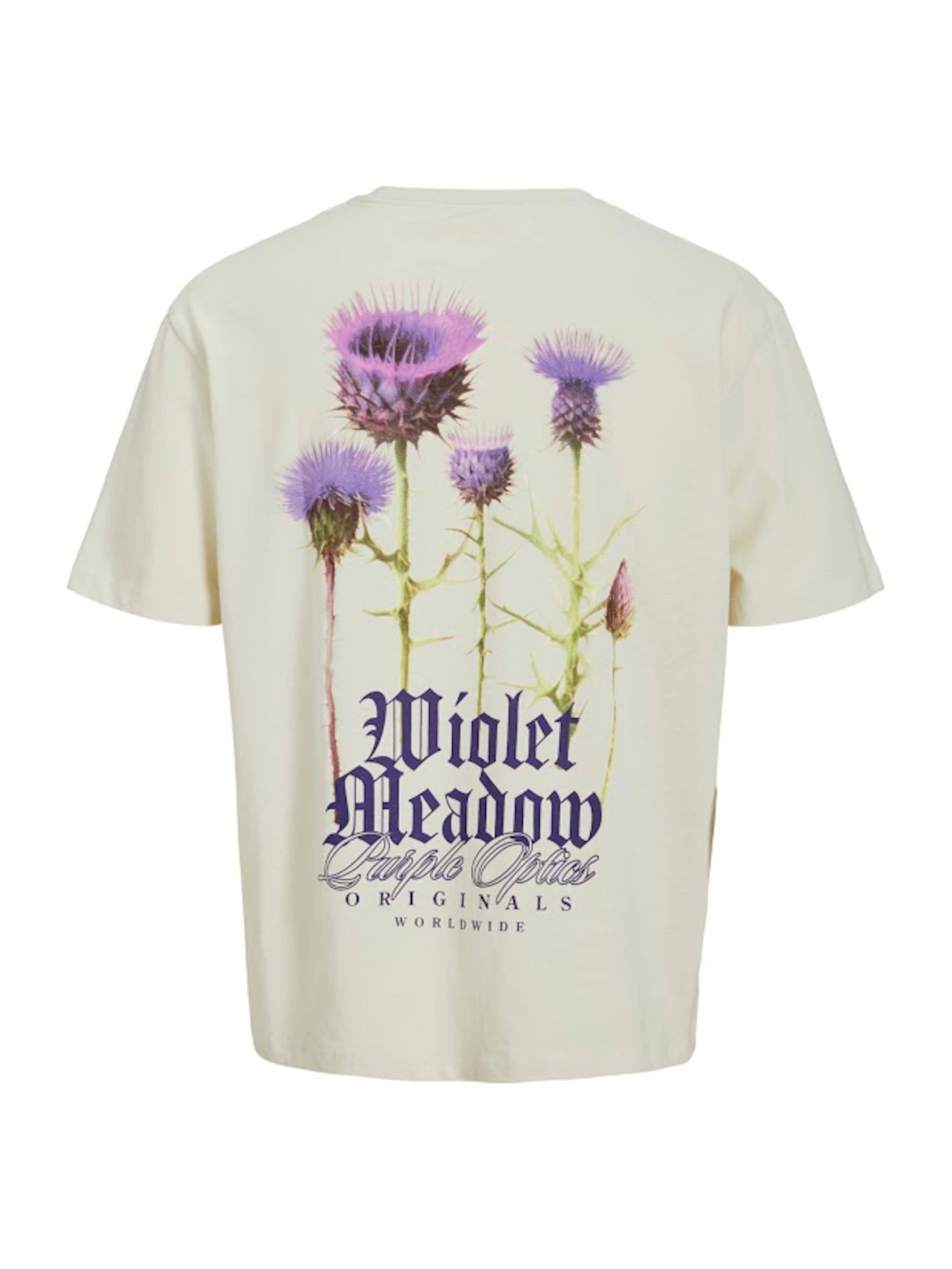 Tricou 'JORGROVE' de la JACK & JONES pe alb